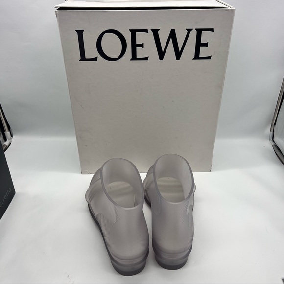 LOEWE Slip-On translucent Rubber Boots size 8.5 NEW - Picture 2 of 9